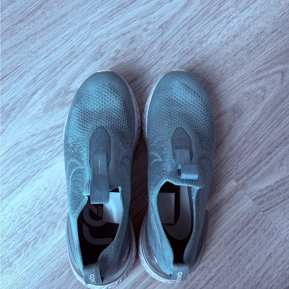 Nike Blue / Gray Epic React Flyknit Sneakers